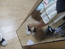 賢哲逸增高鞋女夏季新款厚底內(nèi)增高羅馬涼鞋百搭真皮 黑色 40 曬單實(shí)拍圖