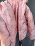 雪中飛【壓膠工藝】兒童羽絨服新款男女童秋冬季輕薄保暖外套 粉色 120 曬單實拍圖