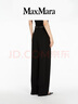 MaxMara 2025春夏女裝長款寬松闊腿褲6131015106 黑色 36 曬單實拍圖