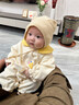 優(yōu)奇嬰兒衣服秋裝超萌可愛哈衣嬰幼兒寶寶連體衣洋氣爬服春秋季外出服 米黃 66cm 曬單實(shí)拍圖