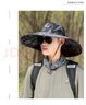 JEEP吉普帽子男士夏季防曬登山帽男戶(hù)外攝影大檐太陽(yáng)帽透氣遮陽(yáng)漁夫帽 軍綠 均碼 曬單實(shí)拍圖