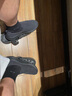 斯凱奇（Skechers）男鞋夏季透氣舒適一腳蹬休閑鞋輕便健步中老年百搭防滑運動鞋 54609-全黑色BBK 42 曬單實拍圖
