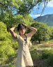 歌芭杉（GEBASHAN）品牌女裝小香風(fēng)法式氣質(zhì)泡泡袖連衣裙女夏季新款高級(jí)收腰顯瘦短裙 淡雅杏色 M 曬單實(shí)拍圖