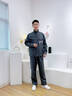 京創(chuàng)輝煌秋冬季工作服套裝男裝反光條防靜電高端工程服勞保服電網(wǎng)工裝定制 【單上衣】深灰色 2XL (180) 曬單實拍圖