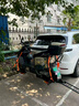 中型摩托車背車架全套 黑色 曬單實拍圖