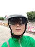 茲卡曼【德國品牌】頭盔摩托車電動車四季通用夏季防曬半盔男女士兒童新國標(biāo)3c認(rèn)證揭面盔騎行防紫外線 【防雨長鏡+防曬短鏡】簡約黑 曬單實拍圖