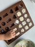 捷熠巧克力模具硅膠圣誕節diy愛(ài)心自制軟糖果烘焙磨具定型心形食品級 巧克力DIY模具 曬單實(shí)拍圖