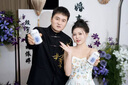安初夏新中式男士訂婚衣服套裝DK立領(lǐng)中山裝金竹刺繡成人禮服西裝班服 黑色西服金竹+白襯衫+黑色西褲 XL 曬單實(shí)拍圖