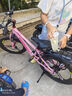 鳳凰（Phoenix）青少年兒童自行車7速禧瑪諾學生山地車鋁架星空  22寸粉色一體輪  曬單實拍圖
