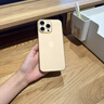 圖璐璐【自帶鏡頭膜】適用蘋果16/15Promax手機(jī)殼iPhone14pro全包防摔13PM男超薄磨砂plus新款散熱保護(hù)套 【沙漠金】超薄-散熱-防指紋 蘋果16Promax【自帶鏡頭膜】 曬單實(shí)拍圖