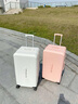 SOO行李箱干濕分離小型旅行箱登機箱18英寸密碼箱拉桿箱短途箱子白色 曬單實拍圖