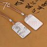 七度（SEVEN DEGREE）999足銀彌勒佛平安無(wú)事牌實(shí)心復(fù)古項(xiàng)鏈掛墜男女款中式高級(jí)感吊墜 曬單實(shí)拍圖