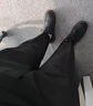 JASONWOOD高端品牌男裝褲子男秋季新款商務(wù)長褲直筒彈力西裝褲男士休閑褲 高檔黑色【春秋常規(guī)款】 29 曬單實(shí)拍圖