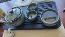 唐豐哥窯旅行茶具套裝一壺三杯戶外露營(yíng)便捷式快客杯手提功夫喝茶裝備 花邊茶盤+哥窯荷韻旅行茶具 曬單實(shí)拍圖