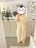 乙來(lái)（EASTERN LIGHT）【萊賽爾纖維】法式撞色線小衫2025新款V領(lǐng)短袖襯衫夏季上衣 香檳黃-小衫 S 曬單實(shí)拍圖