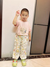 歐孕（OUYUN）兒童防蚊褲夏季童裝莫代爾紗布燈籠褲竹棉長(zhǎng)褲 夏日果園 120 曬單實(shí)拍圖