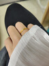 老鳳祥冰川黃金戒指女999足金一對情侶對戒生日禮物送男女友老婆紀念日 冰川戒指 約1.4g【女戒】+品牌禮盒 曬單實(shí)拍圖