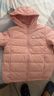 雪中飛兒童羽絨服輕薄保暖外套2025新款男女童裝秋冬季上衣 粉色 140 曬單實(shí)拍圖