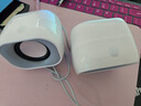 惠普（HP）電腦音響臺(tái)式家用有線小音箱超重低音炮小型迷你電競(jìng)游戲揚(yáng)聲器 【小團(tuán)子】糯米白 曬單實(shí)拍圖