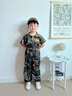 G.DUCKKIDS小黃鴨童裝兒童迷彩服套裝夏季中小學(xué)生短袖夏令營(yíng)服男女童軍訓(xùn)服 迷彩服 130 (建議120cm 8-9歲左右)cm 曬單實(shí)拍圖