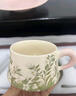 派一摩登家小清新花卉咖啡杯碟套裝 ins風復古馬克杯陶瓷杯子新婚送閨蜜禮物 木槿對杯禮盒+禮袋(快至次日達) 曬單實拍圖