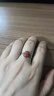 BOIGO925銀南紅瑪瑙葉子橢圓戒指女新中式國風氣質(zhì)高級感素圈食指戒 曬單實拍圖