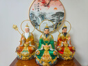 黃銅太上老君神像彩繪道家三清道祖銅像家用供奉元始天尊擺件大號(hào) 銅彩精工款-50號(hào)三清道祖一套 曬單實(shí)拍圖