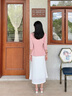 紫魅俏職業(yè)小西裝外套女中袖薄款春夏2025新款小個(gè)子短款休閑西服套裝裙 粉色西裝 XL 曬單實(shí)拍圖