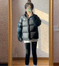 駱駝火山羽絨服2.0王俊凱同款王者凱甲2.0男加厚面包服城市輕戶外 暗夜黑/暗夜黑，男女同款 7066E 2XL 曬單實拍圖