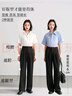 伯德小姐西裝褲子女正裝面試小個(gè)子直筒闊腿職業(yè)垂感休閑黑色西褲 曬單實(shí)拍圖