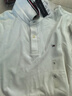 TOMMY JEANS【潮流鑲邊】25夏季男裝純棉珠地網(wǎng)眼商務(wù)翻領(lǐng)短袖T恤POLO20745 白色YBL L 曬單實拍圖