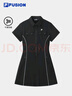 FILA FUSION斐樂潮牌女裝連衣裙2025夏新款時尚休閑吸濕速干翻領(lǐng)裙子 正黑色-BK L 170/88A/L 曬單實拍圖