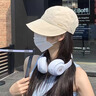 貓人帽子女大帽檐趙露思同款棒球帽女大頭圍太陽(yáng)鴨舌帽遮陽(yáng)防曬帽子 米白色 均碼56-60 曬單實(shí)拍圖