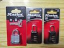 瑪斯特（Master Lock）可調密碼鎖行李箱包掛鎖背包防盜掛鎖堅固耐腐蝕金屬材質防水防銹 646MCND黑色 曬單實拍圖