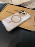 穹燃適用蘋果16promax手機殼新款閃粉邊框iphone16pro磁吸充電15硅膠防摔保護套14透明高級輕奢女外殼 【沙漠金】閃粉磁吸邊框-氣囊防摔 iPhone 16 Pro Max 曬單實拍圖