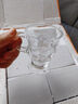 佳億廚連玻璃杯歐式復古浮雕咖啡杯帶手把少女心高腳水杯下午茶杯白酒杯子 透明色玻璃杯6只裝 曬單實(shí)拍圖
