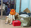 莫爾兔新款兒童運(yùn)動(dòng)鞋女透氣防踢鞋男室內(nèi)鞋幼兒園軟底防滑學(xué)步穩(wěn)穩(wěn)鞋 曬單實(shí)拍圖