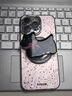 維妮恩潑墨臘腸狗適用蘋果16promax手機殼iphone15pro磁吸支架14plus韓系ins風13全包鏡頭膜12防摔11可愛 精孔磁吸羽紗殼-銀色-粉色潑墨+蝴蝶結(jié)小狗磁吸支架 iPhone 1 曬單實拍圖