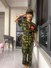 G.DUCKKIDS小黃鴨童裝兒童迷彩服套裝夏季男女童軍訓服夏裝中大小學(xué)生訓練服 綠色 110 尺碼4~5歲【100-110cm】cm 曬單實(shí)拍圖