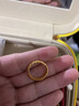 周六福（ZLF）  黃金戒指女款足金5G金女款鏤空戒指有錢花 計(jì)價(jià) 13號 - 2.5g 曬單實(shí)拍圖