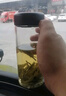 希諾（HEENOOR） 玻璃杯男士大容量單層透明加厚泡茶水杯商務(wù)便攜家用帶蓋杯子 本色460ml 曬單實(shí)拍圖