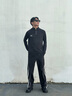 安德瑪（Under Armour）長袖T恤男士彈力打底衫半拉鏈立領(lǐng)速干健身服跑步運(yùn)動(dòng)上衣 黑色/指洞款/24600603-001 XL 曬單實(shí)拍圖