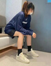 莆田純原新款84米白粉三葉草潮流情侶透氣男女百搭運動(dòng)休閑鞋耐磨 84牛仔藍 44 曬單實(shí)拍圖