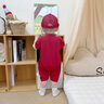 G.DUCKKIDS小黃鴨一周歲禮服男寶寶抓周衣服國風百天百日宴滿月嬰兒衣服夏季 紅色+香囊 66cm 66碼0-3月建議寶寶4-6公斤 曬單實拍圖