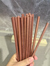 雙槍紅檀木筷子天然抗菌木筷 家用實(shí)木無(wú)漆無(wú)蠟筷子餐具套裝10雙 曬單實(shí)拍圖