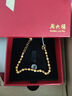 周六福（ZLF）七夕禮物  黃金金手鏈女足金999光珠轉(zhuǎn)運(yùn)珠 計(jì)價(jià) 16+3cm尾鏈 - 6.61g 曬單實(shí)拍圖