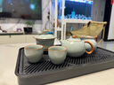 京東京造 茶具整套 功夫茶具套裝帶茶盤茶壺茶杯 天青汝窯西施壺 16件 曬單實(shí)拍圖
