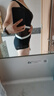 DK泳衣女性感連體小胸聚攏保守遮肚顯瘦修身比基尼溫泉裝 黑色 M 曬單實拍圖