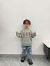Gap【大小童同款】男女童2025秋季新款logo抓絨衛(wèi)衣兒童裝829305 灰色 110 /56(4-5歲) 曬單實(shí)拍圖