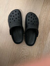 卡駱馳（crocs）Classic clog經(jīng)典洞洞鞋沙灘鞋男女鞋檀健次同款 跟高2cm黑色38 曬單實拍圖